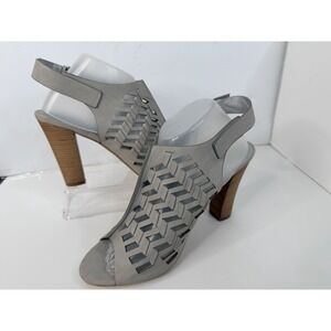 Torrid Sheryne Heels Womens 10W Gray Strappy 4in Heel Wide Width